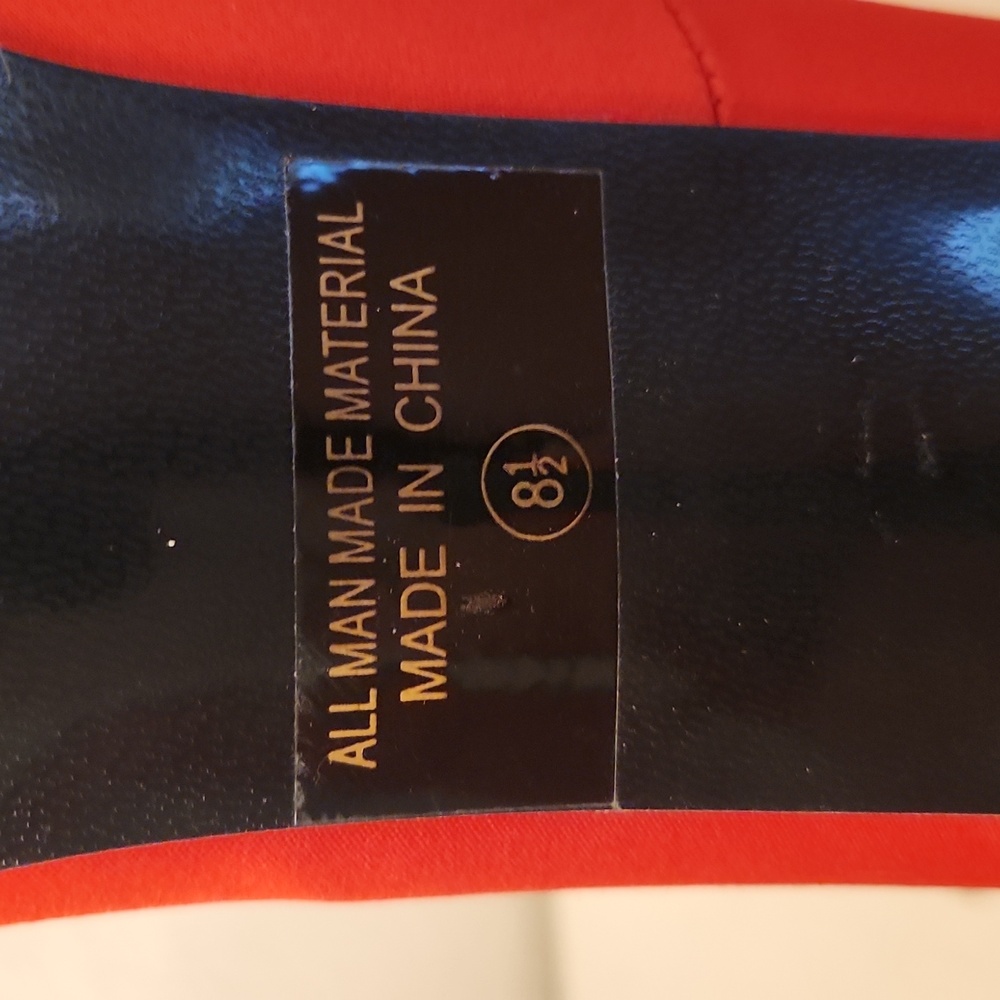 ♤ Summer Rio Bright Red Heels - Picture 10 of 11